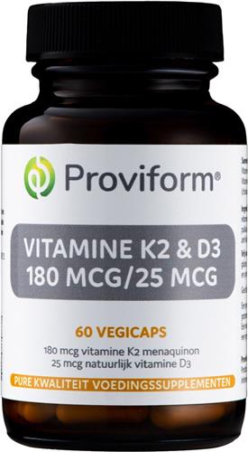 Proviform Vitamine K2 & D3 180 mcg/25 mcg Capsules