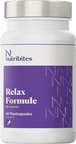 Nutribites Relax Formule - Ter ondersteuning in tijden van stress en drukte - Met valeriaan - 60 Vegan capsules
