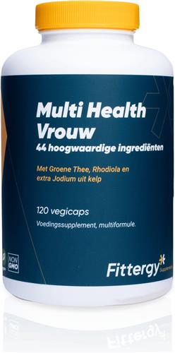 Fittergy Supplements - Multi Health Vrouw - 120 vegicaps - Multi vitaminen mineralen - vegan - voedingssupplement