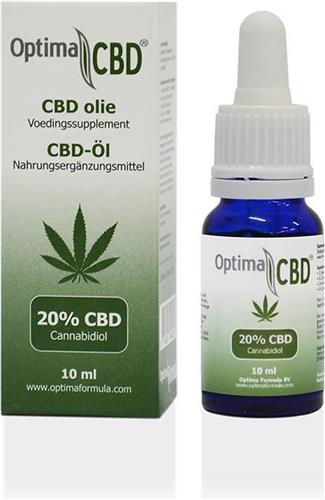 CBD olie 20%, Optima Formula, 100% Zuivere CBD olie, 10ml, Cannabidiol