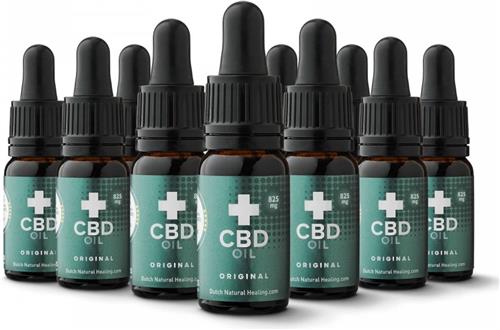 Dutch Natural Healing - CBD olie 10ml - 8% 825mg naturel smaak 10-pack