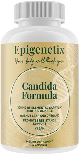 Epigenetix - Candida Formula 300mg - 60 capsules - Uitgebreide formule met zwarte walnoot en oregano