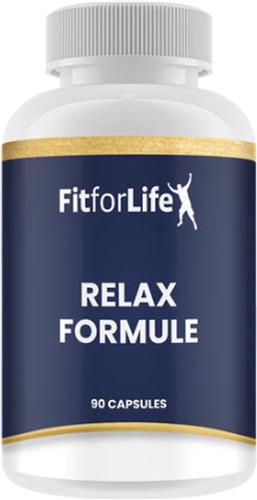 Fit for Life Relax Formule - Voor extra ontspanning - Met kruidenextracten van o.a. valeriaan, rhodiola en kamille - Geschikt voor vegetariërs en veganisten