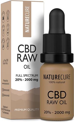 Nature Cure CBD/CBDA-olie RAW 20% - 2000 mg- Full Spectrum 10 ml