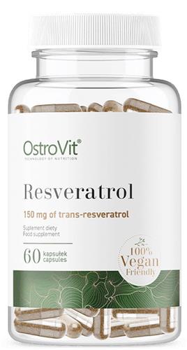 Supplementen - Resveratrol - Trans-resveratrol - HPMC 60 VEGE Capsules - Japanse duizendknoop - OstroVit - Laboratorium getest kwaliteit!