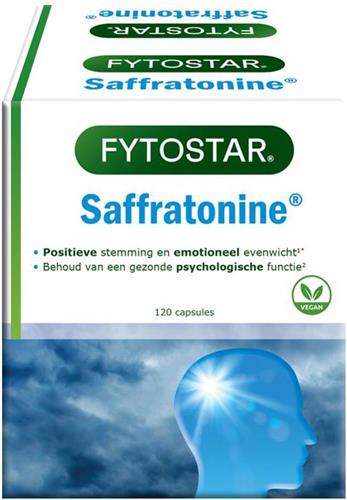 Fytostar Saffratonine - Supplement - Voedingssupplement bij stress en negatieve gevoelens – 120 capsules