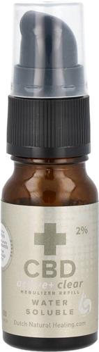 CBD 2% active clear 10ML - voor Nebulizer (navulling) - 200MG CBD - CBD water oplsobaar