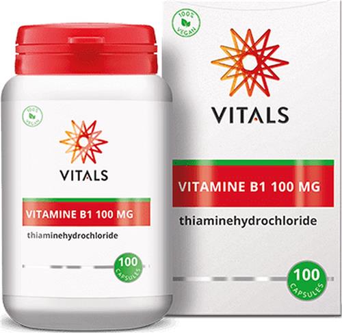 Vitals - Vitamine B1 - 100 mg - 100 Capsules - B Vitamine