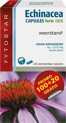 Fytostar Echinacea Forte - Supplement - Weerstand - Met Echinacea - 120 plantaardige capsules