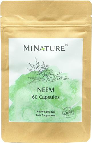 Neem Capsules 60 stuks - 450mg Neempoeder van Azadirachta Indica Bladeren per Vega Capsule - 100% Plantaardig