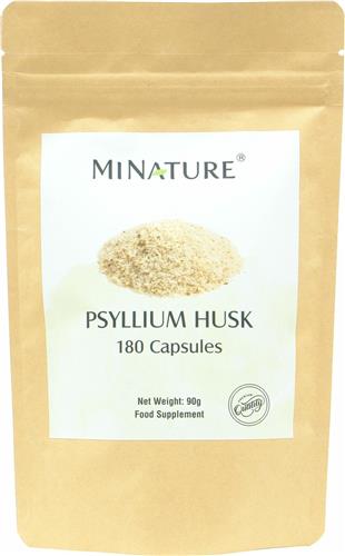 Psyllium Capsules 180 stuks - 450mg Poeder van Psylliumvezels per Vega Capsule - Psyllium Husk - Plantago Ovata - 100% Plantaardig