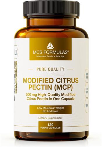Modified Citrus Pectin, 500mg in a Capsule, 120 Capsules - The only MCP That Fully Dissolves in Water - Made in EU