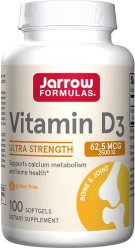 Jarrow Formulas - D3 - cholecalciferol 2500ie 100 softgels - 62,5mcg