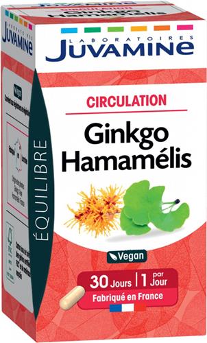 Juvamine Circulatie Gingko Hamamelis 30 Capsules