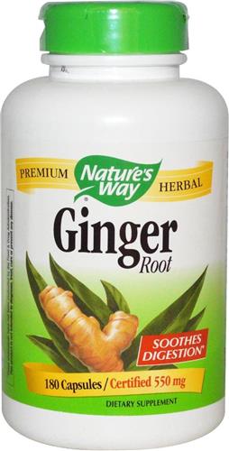 Gember wortel 550 mg (180 Capsules) - Nature's Way