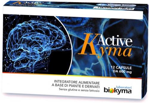 Active Kyma Concentratiehulp 12 capsules Biokyma - Geeft energie, verbetert geheugen, fysieke en mentale prestaties.