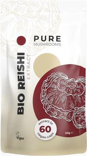 Pure Mushrooms Reishi Paddenstoelen Extract Supplement Capsules Bio 60 stuks