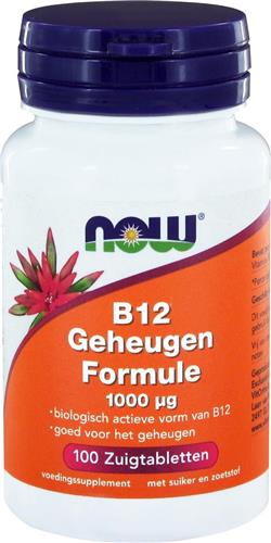 Now Foods - Vitamine B-12 Geheugen Formule 1000 µg - 100 Zuigtabletten