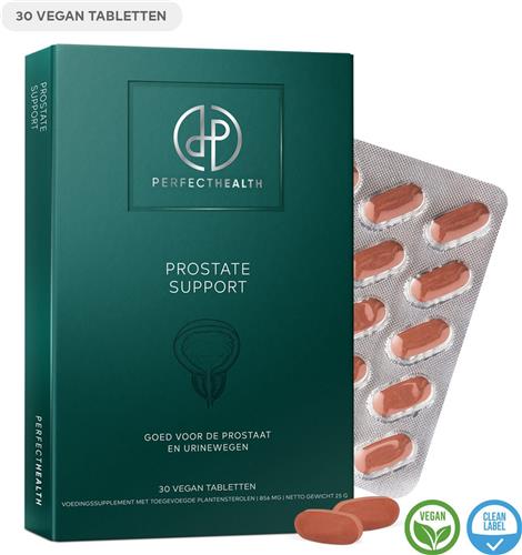 Perfect Health - Prostaat Tabletten - Goed voor Prostaat, Blaas, Urineweg, Potentie, Testosteron en Haargroei - Saw Palmetto Capsules - Met Zink Bisglycinaat - Zaagbladpalm - 30 Stuks - Vegan