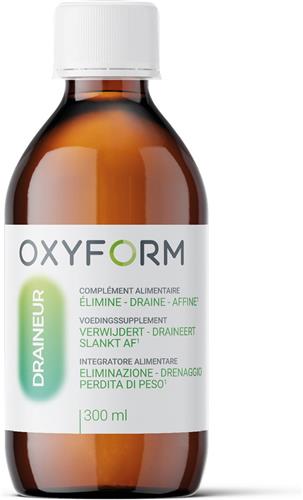 Oxyform Drainer I Verwijdering van gifstoffen I 300 ML I Drainage Diuretisch Gistoffen I Ontgiften I Voedingssupplement I Natuurlijke Drainerende Actie I 7 Planten I Het silhouet verfijnen