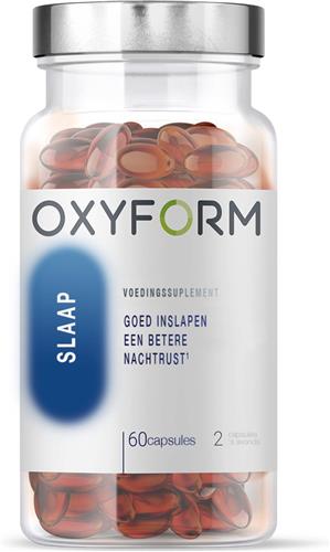 Oxyform Slaap I Voedingssupplement I 60 Capsules I Slaap I Krachtig Anti Stress I Rustige Nacht I Natuurlijke Slaap I Plantencomplex Valeriaan Hennep Lavendel en Eschscholzia