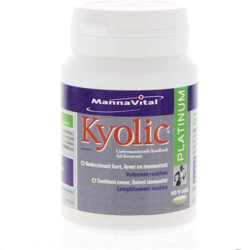 Mannavital - Kyolic Platinum capsules bio 60 pcs. - Met 1g gefermenteerde look - 60 handige capsules