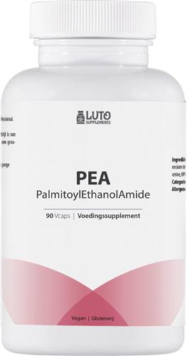 Zuivere PEA - Palmitoylethanolamide - 1200mg - 90 Vegetarische capsules - Hoge kwaliteit - LUTO Supplements