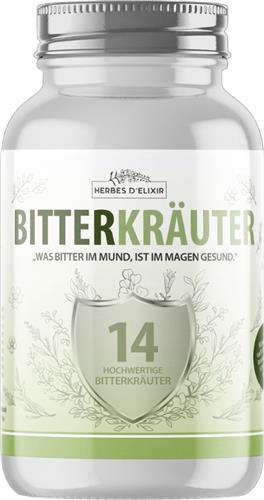 Herbes D'elixir Bitterkruiden – Capsules 100 stuks – 14 Hoogwaardige Bitterkruiden