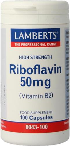 Lamberts Vitamine B2 Riboflavine - 50 mg - 100 Capsule - Vitaminen