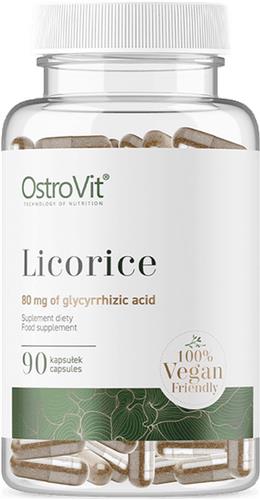 Supplementen - Licorice 400mg - Vegan - 90 Capsules - OstroVit - + BeBulk Nutrition Pillendoos