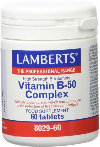 Lamberts Vitamine B50 Complex - 60 Tabletten - Vitaminen