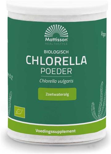 Mattisson - Biologisch Chlorella Poeder - Zoetwateralg - 125 Gram