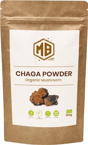 MB Superfoods Chaga Paddestoelen Poeder Biologisch (100g)