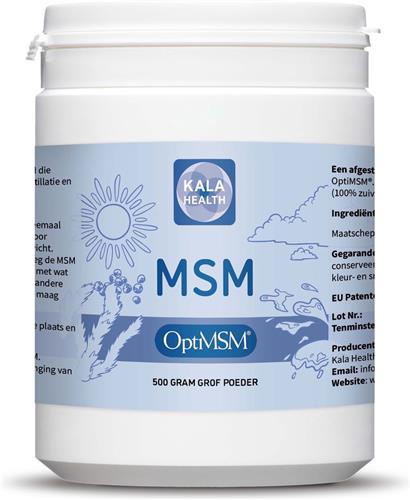OptiMSM® Poeder - 500g - Meest zuivere vorm - Gemakkelijk op te nemen zwavel - Kala Health