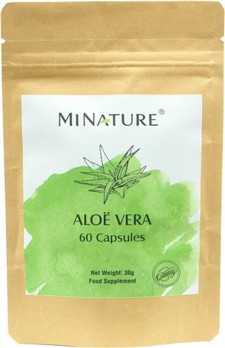 Aloë Vera Capsules 60 stuks - 450mg Poeder van Aloë Vera Barbadensis Bladeren per Vega Capsule - 100% Plantaardig