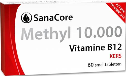 SanaCore Methyl 10.000 - Actieve Vitamine B12 - 60 zuigtabletten - Methylcobalamine