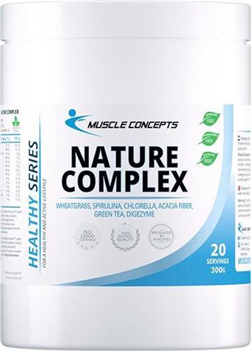 Nature Complex - Tarwegras - Spirulina - Superfoods - 300 gr (20 porties) | Muscle Concepts