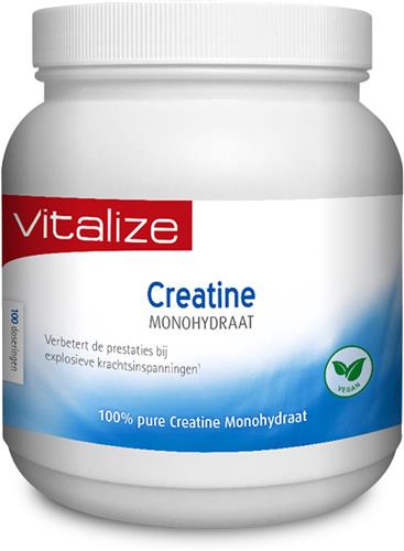 Creatine Monohydraat 500 gram - Stimuleert spiergroei/spiermassa - Stimuleert spiergroei/ spiermassa bij explosieve krachtinspanningen¹ - Vitalize