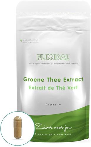 Flinndal Groene Thee Extract Capsules - Ondersteunt Vetverbranding - 500 mg - 90 capsules