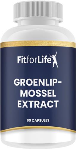 Fit for Life Groenlipmossel Extract - Rijke bron aan omega-3 vetzuren - Bevat o.a. vitamine C, kurkuma C3, MSM en biocell - 90 capsules