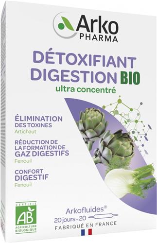 Arkopharma Arkofluiden Ontgiftende Spijsvertering Organisch 20 Flacons