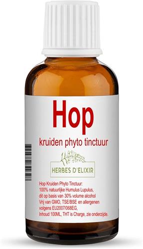 Herbes D'elixir Hop Tinctuur - 100 ml - Ondersteunt de nachtrust - 100% Natuurlijk