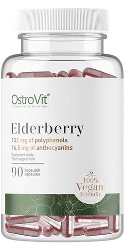 Supplementen - Elderberry - Vegan - 90 Capsules - OstroVit -