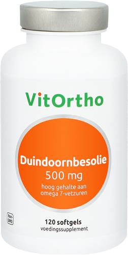 VitOrtho Duindoornbesolie 500 mg - Vetzuurpreparaat - 120 softgels