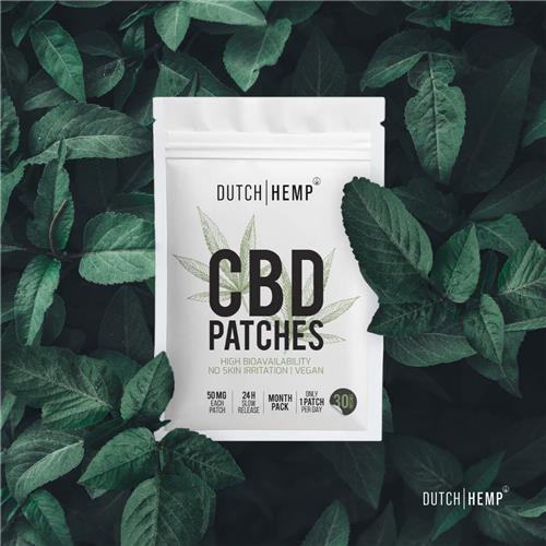 Dutch Hemp CBD-pleisters 50 mg - 30 stuks