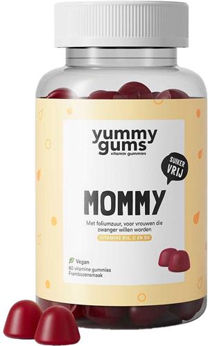 Yummygums - Mommy - zwanger - Suikervrij - gummies - met foliumzuur & vitamine D3 - 60 stuks