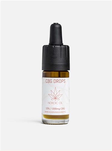CBG olie 12% van Nordic Oil© - Premium Kwaliteit - 0% THC - 1200mg Cannabigerol (Cbg)