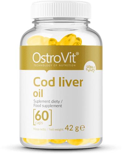 Cod Liver Oil Supplements - 60 Capsules - levertraan supplementen - OstroVit