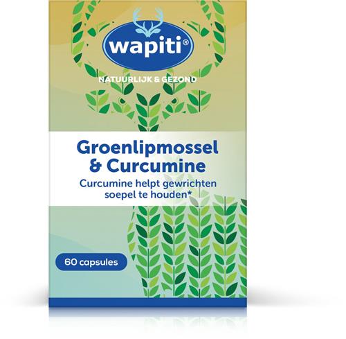 Wapiti Groenlipmossel Curcum 60 capsules