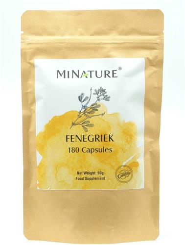 Fenegriek Capsules 180 stuks - 450mg Poeder van Fenugreek per Vega Capsule - 100% Plantaardig